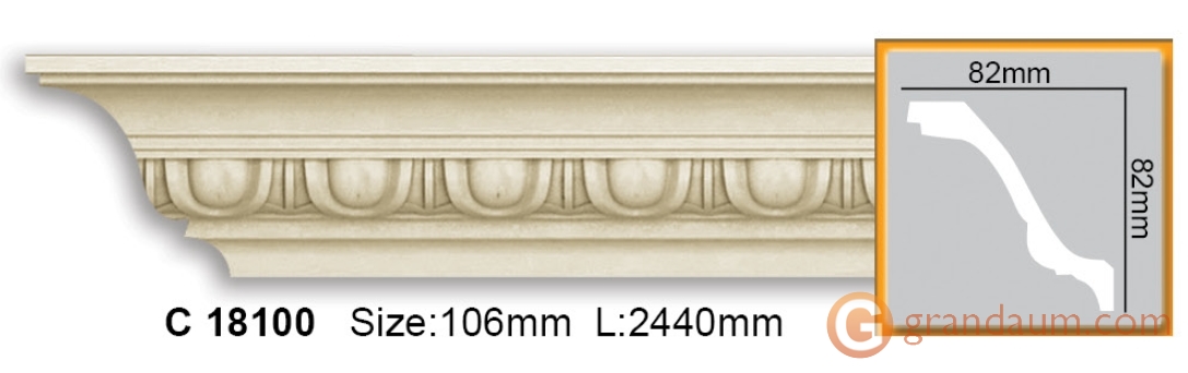 Карниз гибкий Gaudi Decor C 18100 (2,00м) Flexi