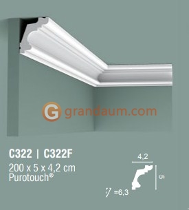 Карниз с гладким профилем Orac Decor C322