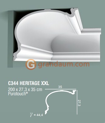Карниз с гладким профилем Orac decor C344