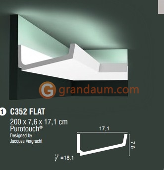 Карниз для скрытого освещения Orac Decor C352