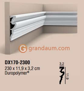 Молдинг с гладким профилем Orac decor DX170