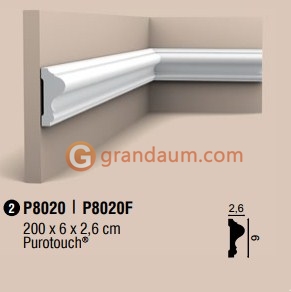 Молдинг с гладким профилем Orac Decor P8020