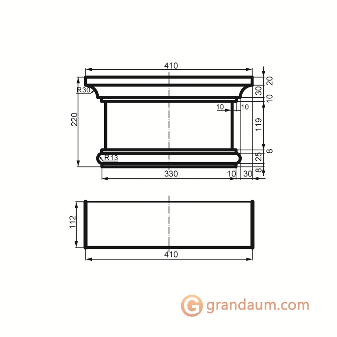 Prestige decor PC 111 капитель без покрытия