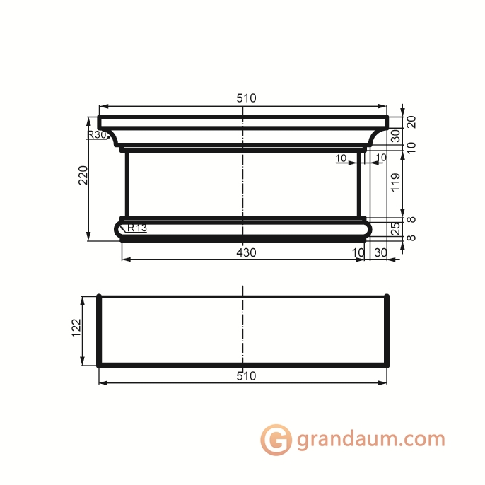 Prestige decor PC 112 капитель без покрытия