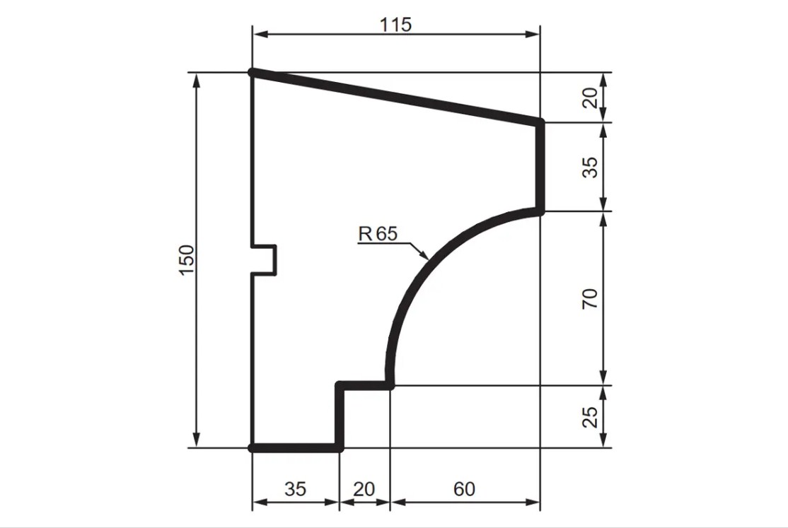 Prestige decor DC 113 (2.00м) подоконник