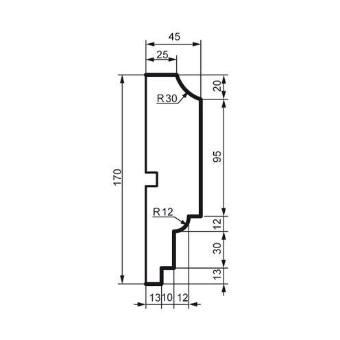 Prestige decor MC 167 без покрытия (2,00м)
