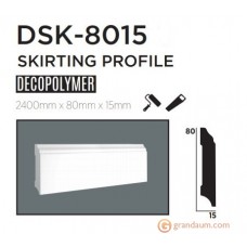 Напольный плинтус с гладким профилем Decolux DSK8015