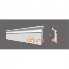Напольный плинтус с гладким профилем Decor dizayn DD122