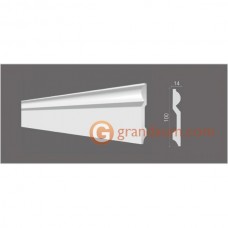Напольный плинтус с гладким профилем Decor dizayn DD137