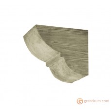 Декоративная балка, Консоль Decowood Модерн ED 015 classic белая 19х17
