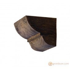 Декоративная балка, Консоль Decowood Модерн ED 015 classic темная 19х17