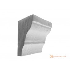 Консоль для балок Decowood Рустик EQ 035 classic белая 19х13