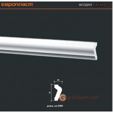Молдинг с гладким профилем Европласт 1.51.375