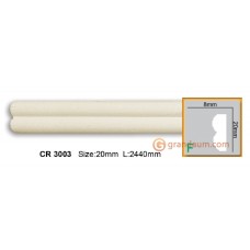 Молдинг с гладким профилем Gaudi Decor CR3003