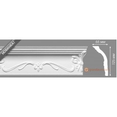 Потолочный плинтус с орнаментом, багет Homestar Oliviya 65*125ММ