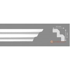 Потолочный плинтус с гладким профилем, багет Homestar T-70 50*50ММ