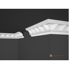 Потолочный плинтус с орнаментом, багет Marbet B23 70*71MM